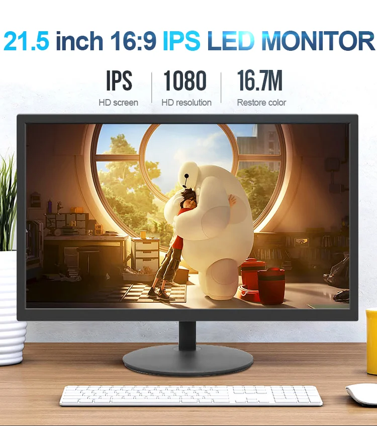 wholesale cheap full high definition 18.5/21.5 inch led  monitor wide screen with VGA and high definition-MI