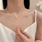 Gold Necklace Heart Heart Fashion Titanium Pendant Gold Necklace Heart
