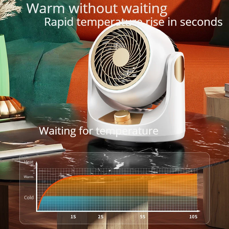 Delivery fast high quality wholesale 2000W  heating and cooling bladeless fan Portable Smart Home Heaters Ptc Heaters Fan