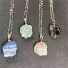 Stone Pendant Hot Sell Wholesale Natural Crystal Stone Pendant Necklace Crystal Tumble Pendant For Healing