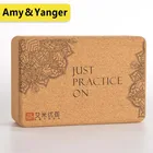 Cork Yoga Block Eco Friendly Custom Print 4"x6"x9" Non Toxic Organic Recycled