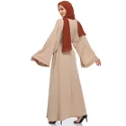 Dress Muslim Middle Eastern Robe Dress Worship Dress Long Sleeve Lace Skirt Islamic Plus Size Dress