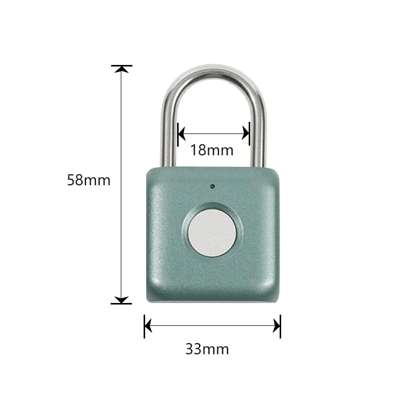 Factory Selling Mini IP65 Smart finger print padlock Travel Luggage Suitcase Security Door Locks Smart Electronic Padlock
