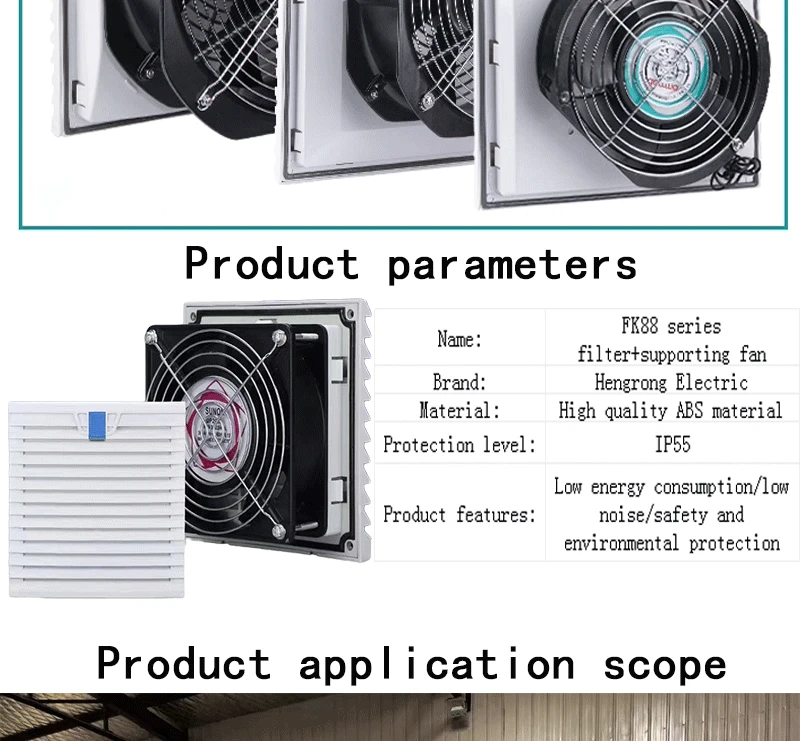 Industrial Filterfan Electrical Panel, RAL7035, IP54 - detail 10