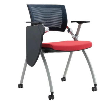 SL-X09B Taiwan imported high-grade mesh fabric executive mesh office chair training chair with writing pad