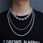 Jewelry Necklace Necklaces Custom Gold Plated Miami Hip Hop Jewelry Iced Out Rhinestone Cuban Link Chain Necklace