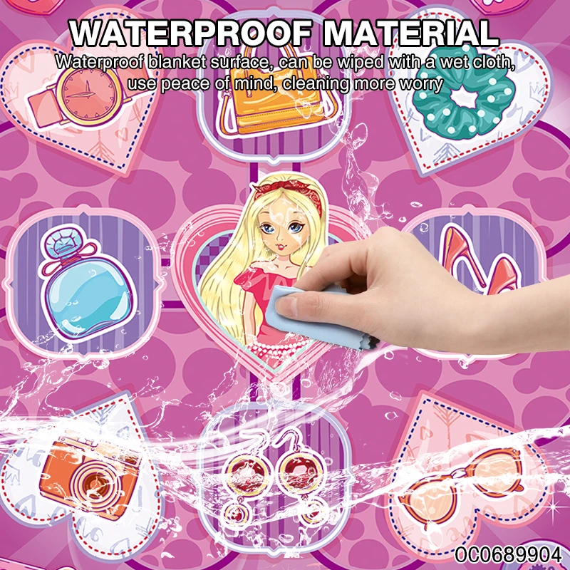 Waterproof interactive floor game electronic dance mat oem dancing girl toy