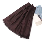 Plain Shawls Plain Dyed Solid Colors Shawls Neck Polyester Excellent Arabic Style Woven Scarves