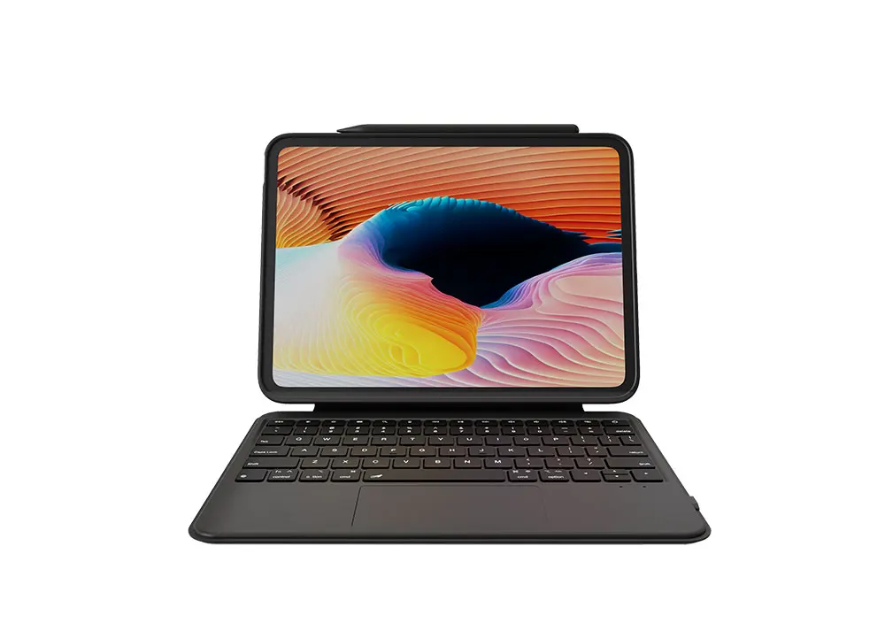 product laudtec 3pin detachable keyboard folio case for ipad pro 13 air 11 works in both portrait and landscape modes with stand pbk344-8