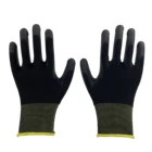 Glove Safety Gloves Cheap Price Custom Construction Glove Polyester Safety Gardening Work Pu Coated Gloves