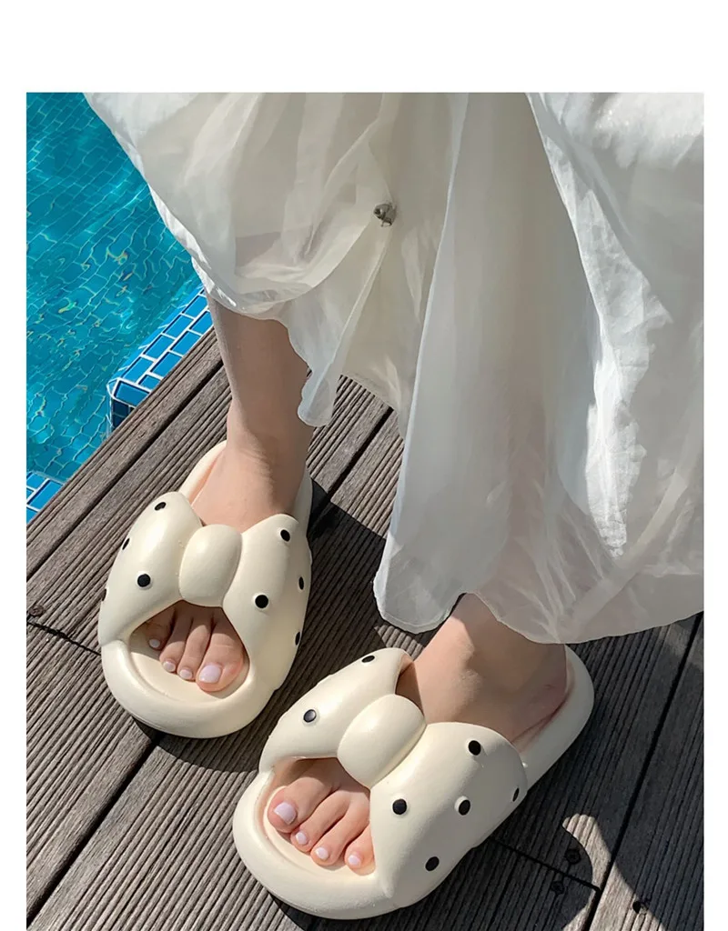 Summer Sweet Bow Soft Sole Slippers Casual Outdoor Beach Sandals Fashion Girls Slides Shoes