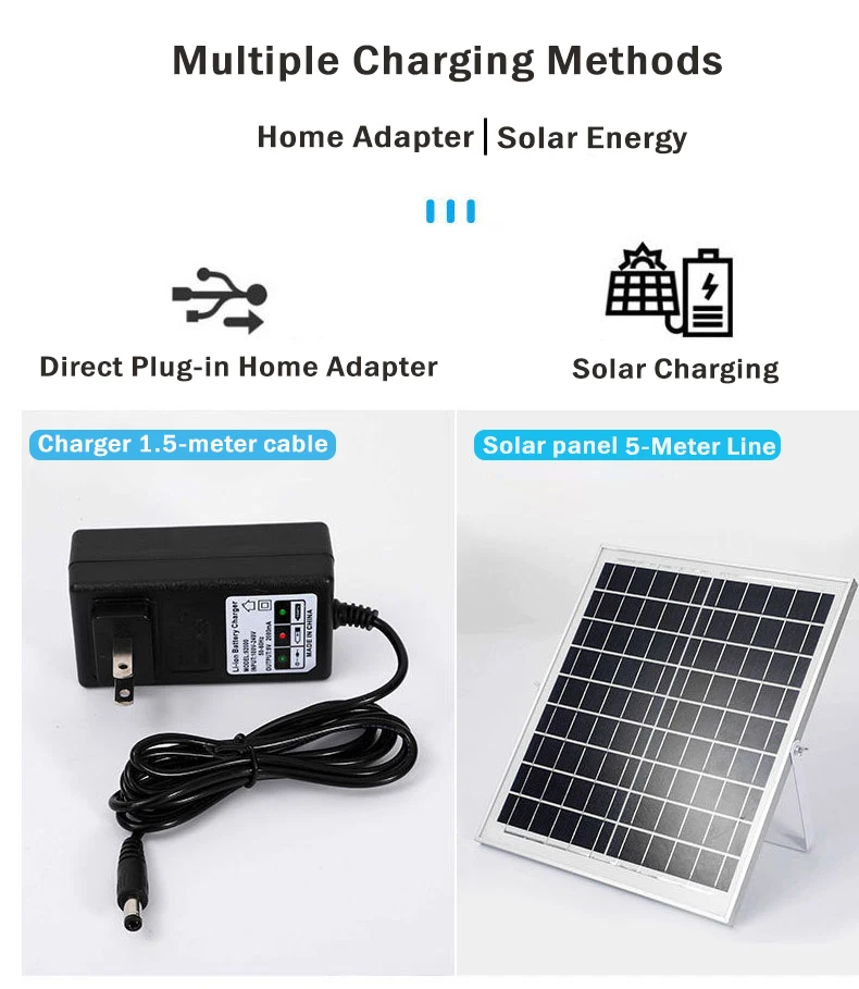 Saving Solar Standing Fan, Solar Panel +DC, 15W(0.02hp) - detail 8