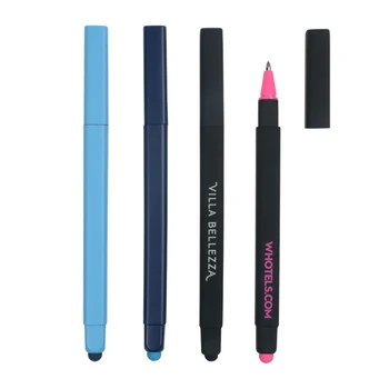 Wholesale Cheap Promotional W Hotel Rubber Square Stylus Pen for Touch