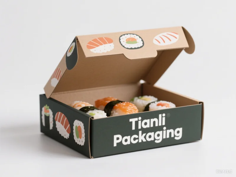 product popular custom logo sushi packaging newest design take away take out food sushi box with paper divider greaseproof tissue paper-4
