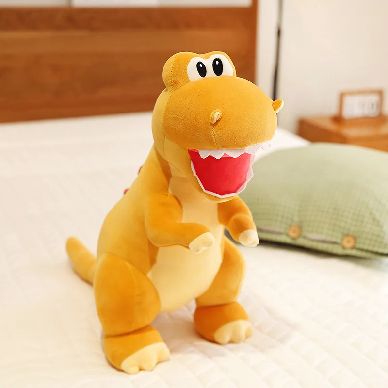 25cm Cute cartoon sitting dinosaur plush toy wholesale doll dragon fluffy toy