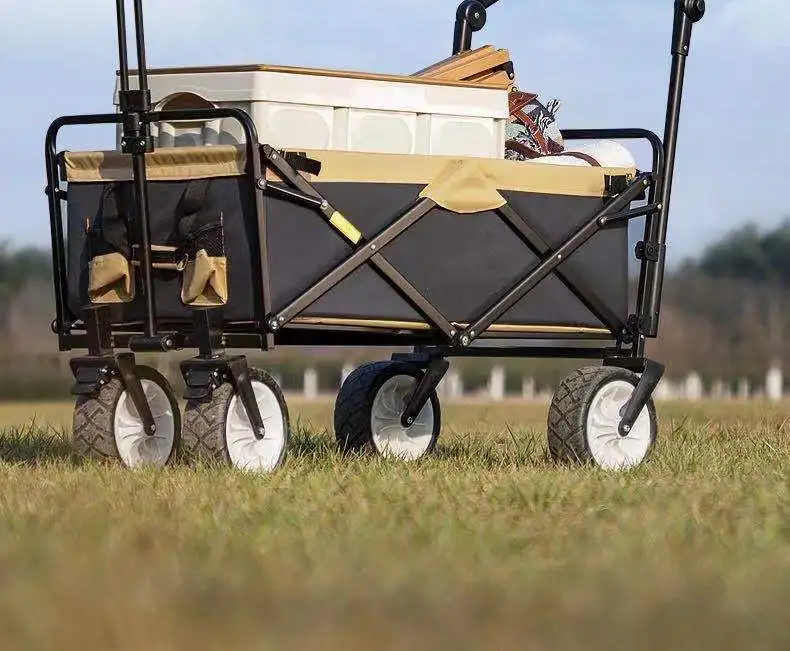 Outdoor camping folding trolley multifunctional multi-purpose trolley