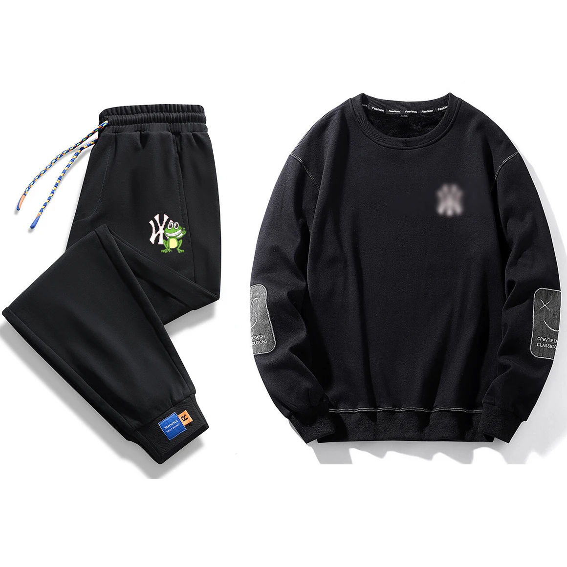 Custom Logo Tech Fleece Fall Sports Suit 100% Cotton Outdoor Sportswear Jogging Men'S Tracksuit