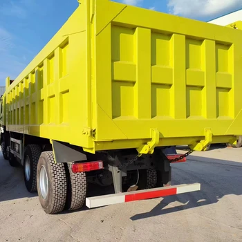 yellow Sinotruk HOWO 8*4 Dump Truck made in China secondhand truck 12 wheels