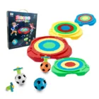 Toy Gyro Children Simulation Ball Toy Football Flash Gyro With Combat Disc 7 Color Light Fight Gyro Disc Boy