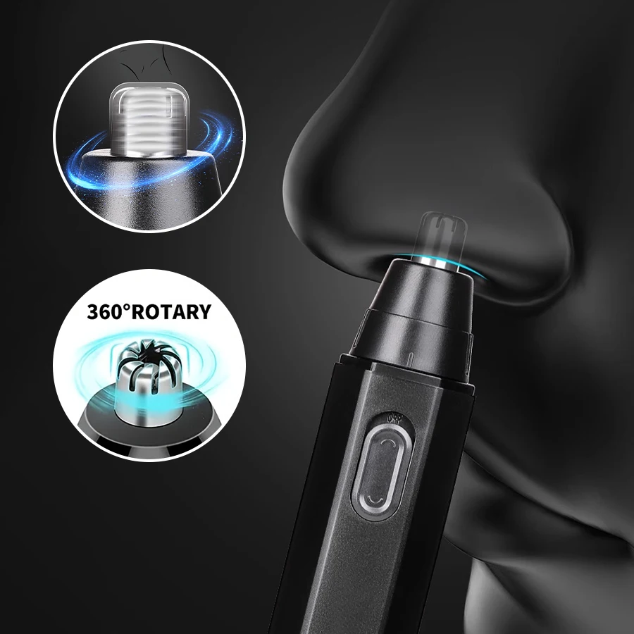 Portable Durable Plastic Rechargeable Set Push Shear for Home Salon Car RV Use Made Electric Nose Hair Trimmer factory