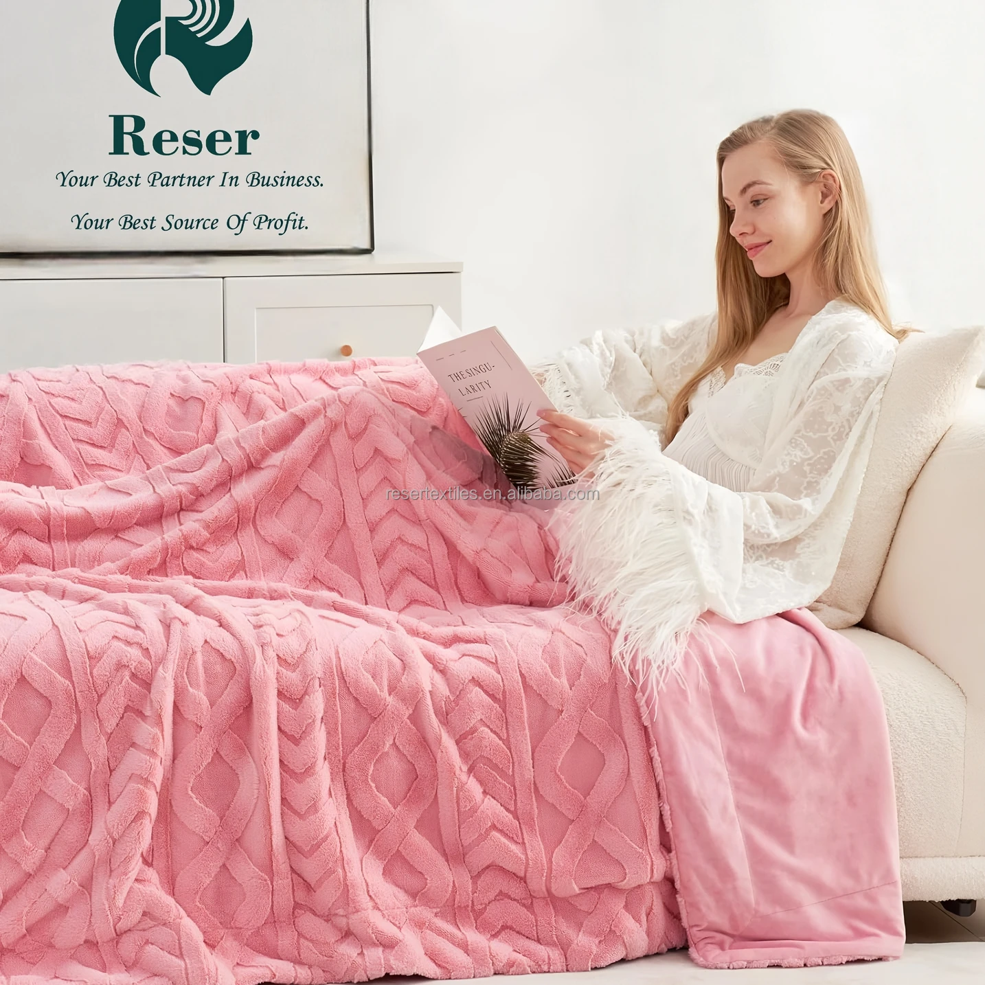 Ultra Soft Faux Rabbit Fur Winter Throw Blanket Cozy Fuzzy Plush Warm Eco-friendly Country Style Decor Gifts Luxury Thick Fluffy