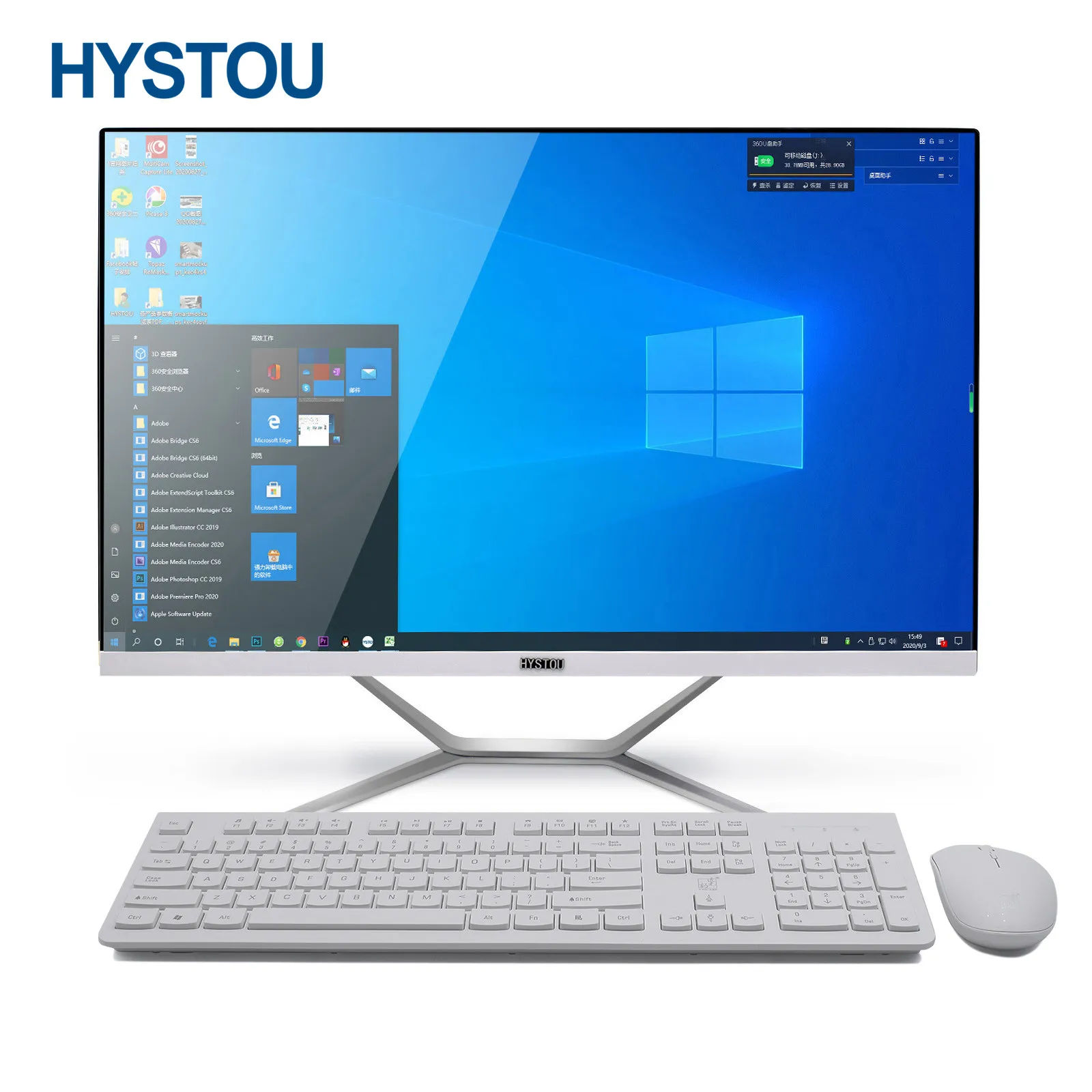 Stressvol Gehuurd De layout Hystou Core I7 9700f All-in-one Desktop Pc 23.8 27 Inch All In One Gaming Pc  Set Desktop Computer 4k - Buy Hystou Core I7 9700f All-in-one Desktop Pc  23.8 27 Inch All