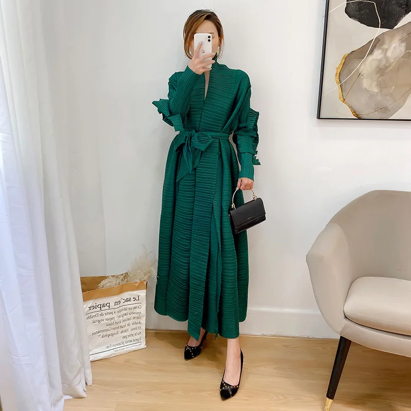 Miyaki Dress Pleated,Pleats Maxi Dress 