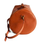 Leather Bag Luxury Genuine Leather Duffle Bag Mens Travel Weekender Overnight Bag