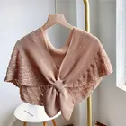 Wool Shawl Shawls New Style Knitted Wool Double-sided Small Shawl Scarf Women False Collar Shawls