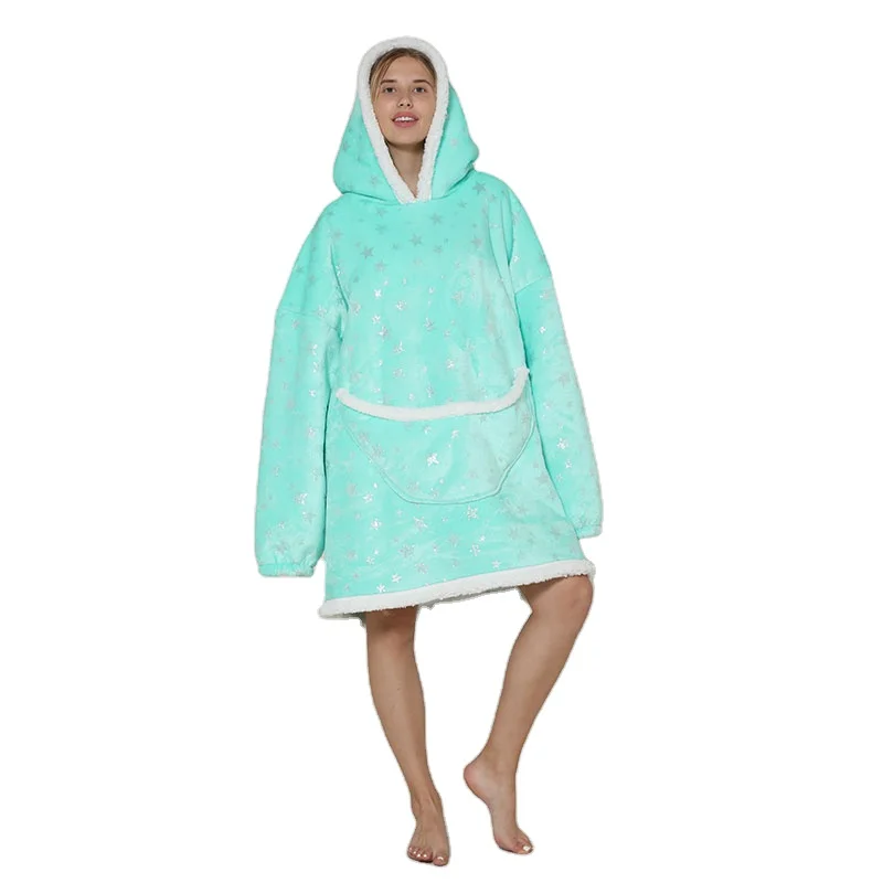 Unisex Mens Womens Hooded Big Fluffy 