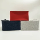 Handbag Custom Felt Bag Shopping Gift Bag Can Print LOGO Optional Color Leisure Handbag Large Pocket Matching Buttons