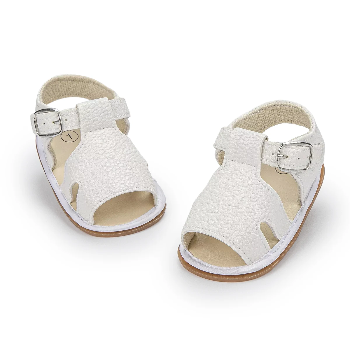 New Fashion PU Leather Rubber Sole Antislip  Easy To Wear 0 18 Months Baby Sandals Shoes