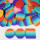 Mini Toy Small Fidget Toy Random Small Mini Octagon Popit Scented Amongus Push Pop It Bubble Fidget Sensory Toy Set