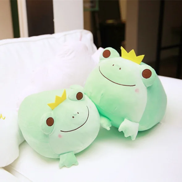 Frog Stuffed Animal Soft Plush Toy Prince Kids Gift Frog Doll with Hat 8" 19" 
