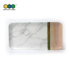 Tray Melamine Tray Wholesale Wood Marble Pattern Design Melamine Prison Food Serving Tray For Weeding Or Party