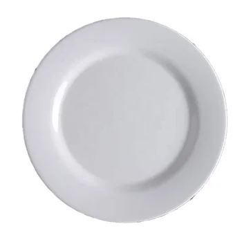 Restaurant Tableware White Large Round 11 Inch Melamine Charger Plate