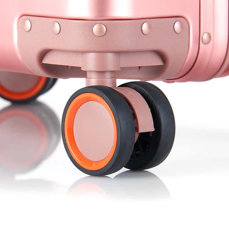 Oem Designer Luxury Aluminum Luggage Carry On Travel Trolley Suitcase