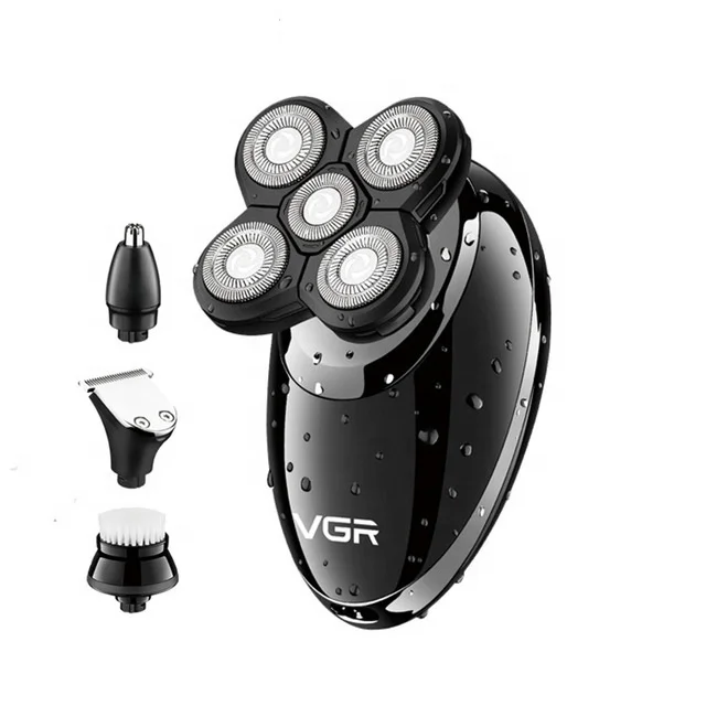 Vgr In 1 Electric Shaver For Men Rotary 5 Head Shaver Cordless Wet And Dry Beard Machine Electric Razor - Men Male Shaving Machine Electric Shaver Razor Trimmer Set
