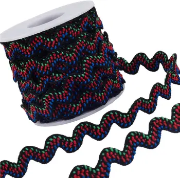 Custom Wave Sewing Bending Fringe Trim 5/8 inch Wide Braids Cords  Lace Ribbon Craft Pillow Ric Rac Trim Ribbon