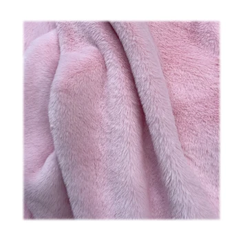 Wholesale high quality 12mm 650g stock no loss soft dyed faux rabbit fur fabric for garment shoe toy home textile