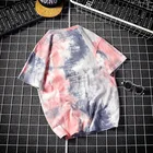 Summer Men's Large Japanese Camouflage Tie Dye T-shirt Casual Short Sleeve Fashion T-shirt