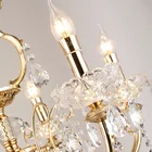 Crystal Lamp 2021 Silver Luxury High Quality Hanging Chandelier K9 Crystal Glass Restaurant Candle Pendant Crystal Lamp