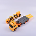 Diy Kids Best Selling Diy Mop Head Suit Kids Custom Toy Cars Set Assemble Car Toys