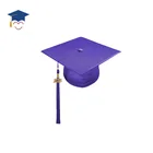 For School Uniform Schooluniform Purple Shiny Graduation Cap Tassel For School Uniform