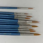 Promotional Artist Promotional Nylon Hair Material Watercolor Paint Brush 12pcs Round Head Artist Paint Brush