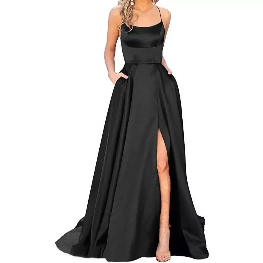 Evening Dresses For Women Luxury Party Club Corset Split Ruffle Strapless Velvet Prom Dress