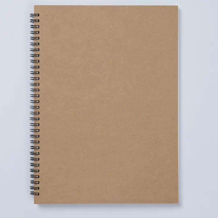 A Simple Sublimation Kraft Paper Spiral Note Book Journals Soft Cover