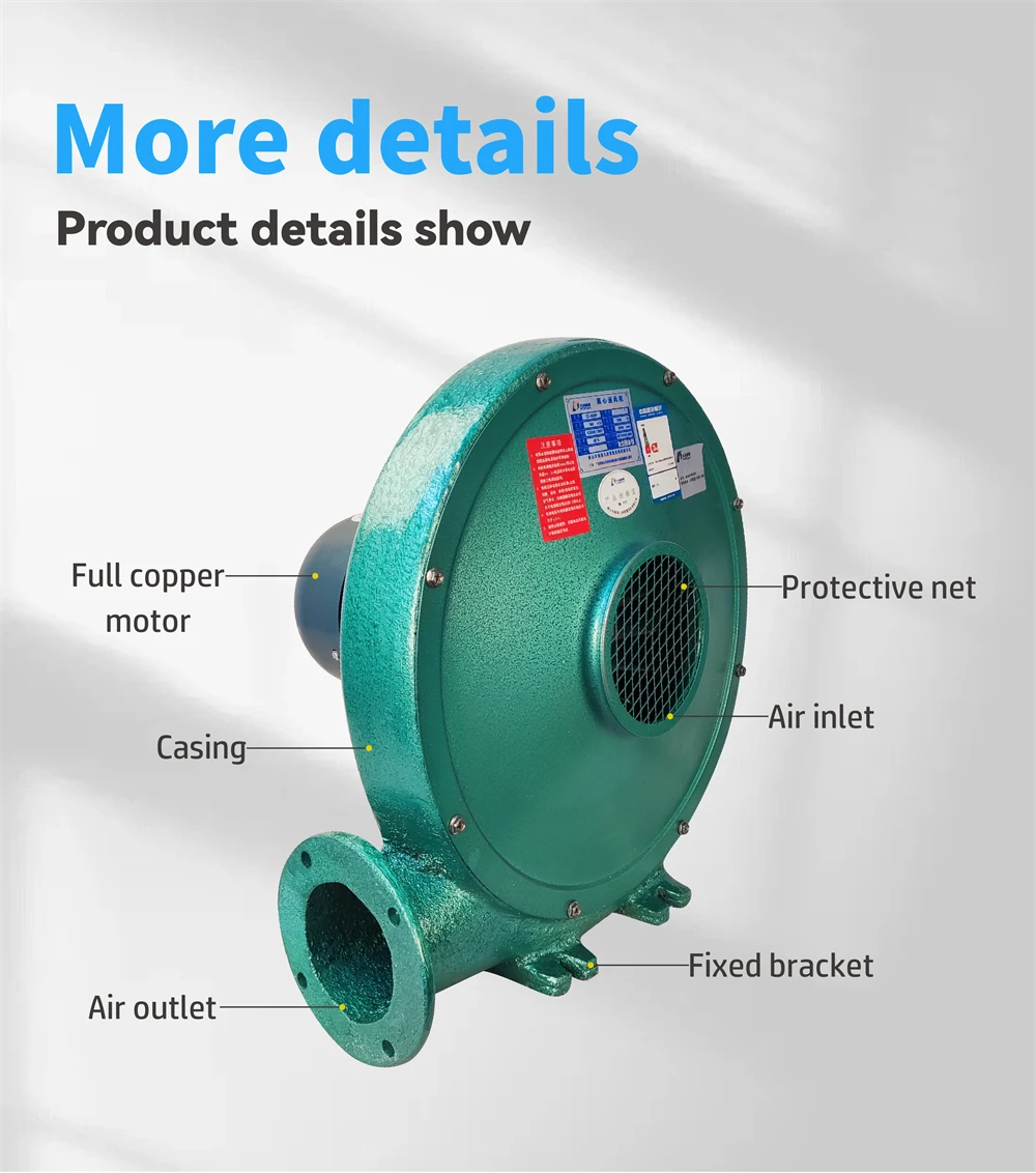 Electric Turbo Air Blower, Copper, Centrifugal - detail 6