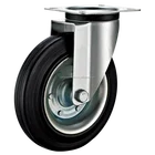 8 Inch Garbage Bin Caster Iron Core Rubber Wheels