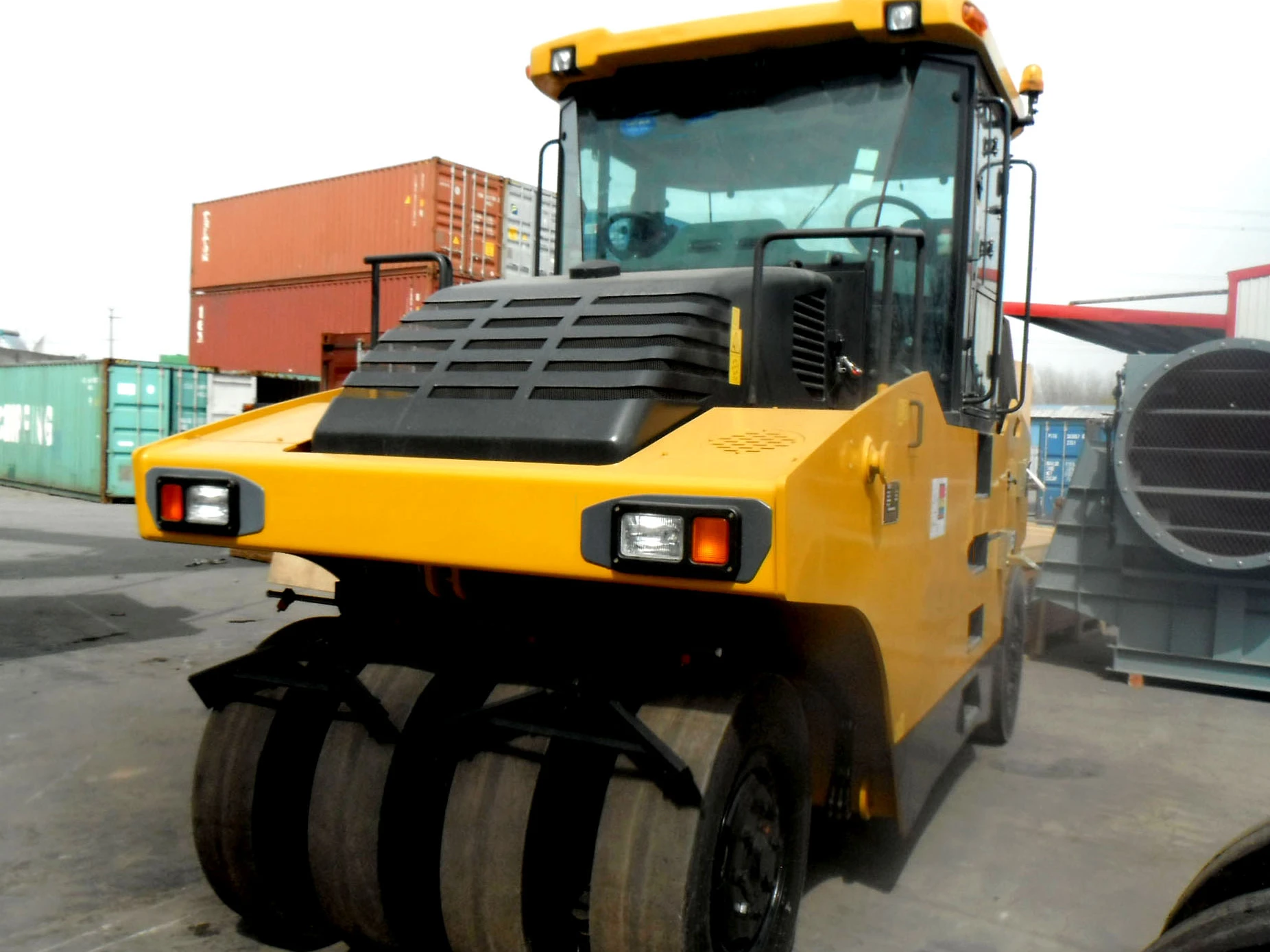 Ton Hydraulic Road Roller Machine Pneumatic Rubber Tire Road Roller